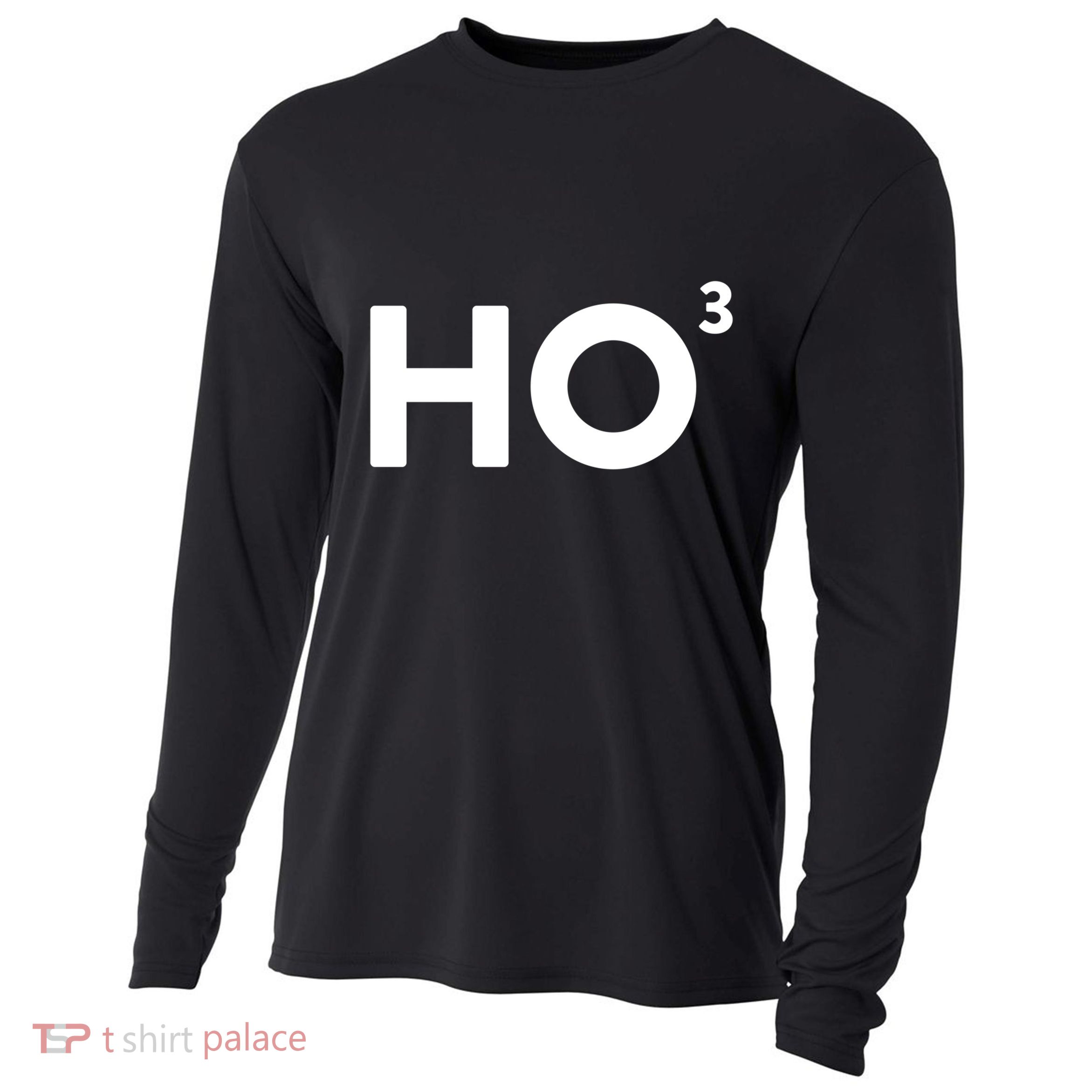 Ho Cubed = Ho Ho Ho Ho 3 Funny And Clever Christmas Cool Gift Cooling Performance Long Sleeve Crew