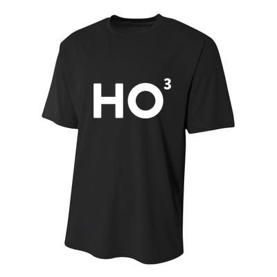 Ho Cubed = Ho Ho Ho Ho 3 Funny And Clever Christmas Cool Gift Youth Performance Sprint T-Shirt