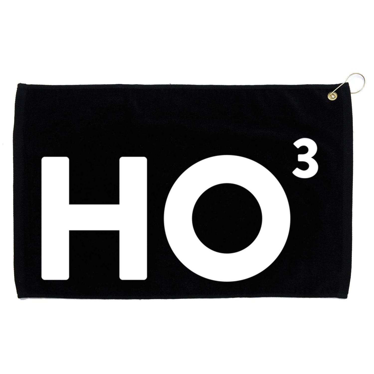 Ho Cubed = Ho Ho Ho Ho 3 Funny And Clever Christmas Cool Gift Grommeted Golf Towel