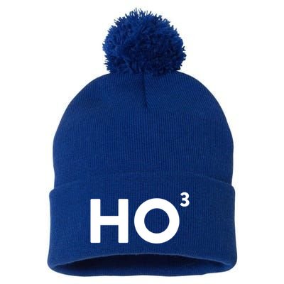 Ho Cubed = Ho Ho Ho Ho 3 Funny And Clever Christmas Cool Gift Pom Pom 12in Knit Beanie