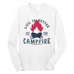 Hipster Campfire Long Sleeve Shirt