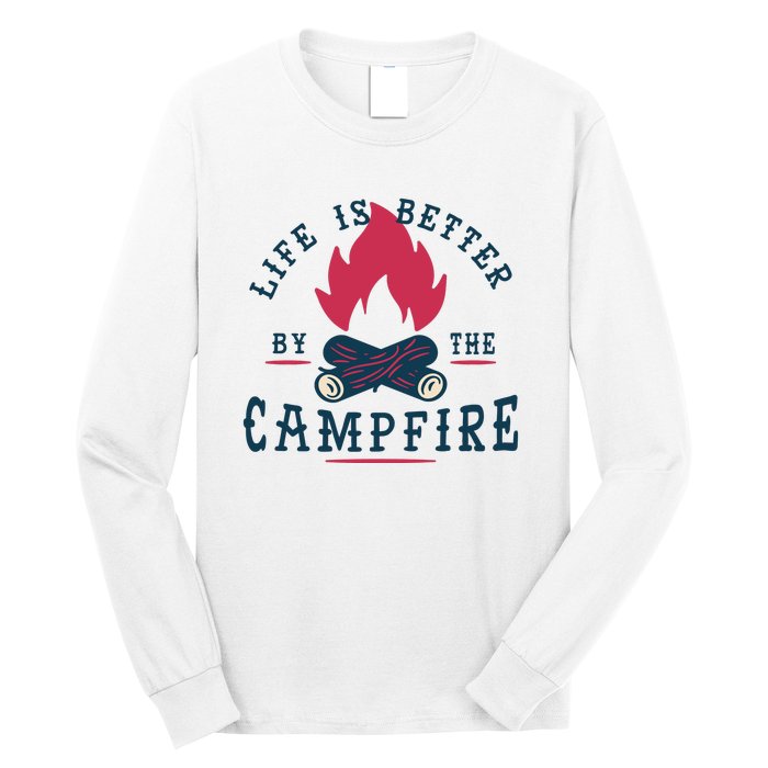 Hipster Campfire Long Sleeve Shirt