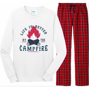 Hipster Campfire Long Sleeve Pajama Set