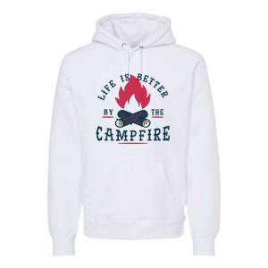 Hipster Campfire Premium Hoodie