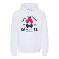 Hipster Campfire Premium Hoodie