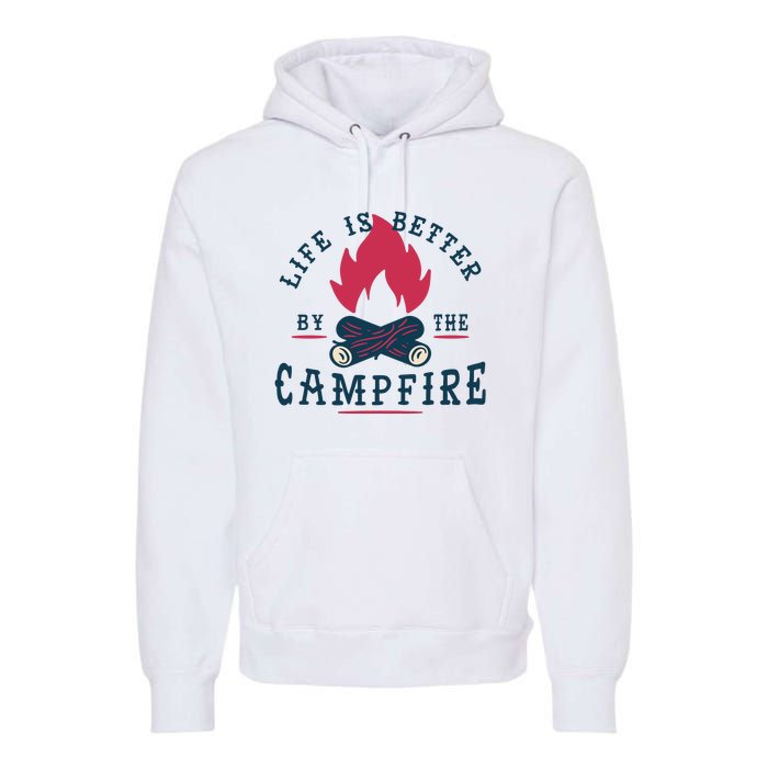 Hipster Campfire Premium Hoodie