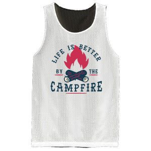 Hipster Campfire Mesh Reversible Basketball Jersey Tank