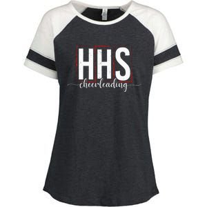 HHS cheerleading Enza Ladies Jersey Colorblock Tee