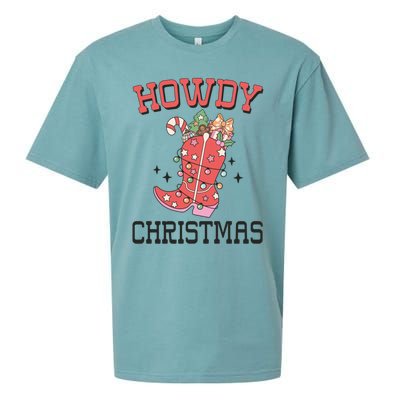 Howdy Christmas Holiday Party Gift Sueded Cloud Jersey T-Shirt