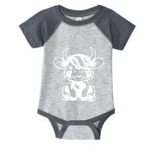 Highland Cow Infant Baby Jersey Bodysuit