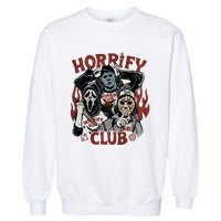 Horrify Club Halloween Characters Funny Horror Characters Garment-Dyed Sweatshirt