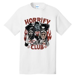 Horrify Club Halloween Characters Funny Horror Characters Tall T-Shirt