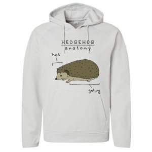 Hedgehog cute Hedgehogs Performance Fleece Hoodie