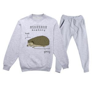 Hedgehog cute Hedgehogs Premium Crewneck Sweatsuit Set