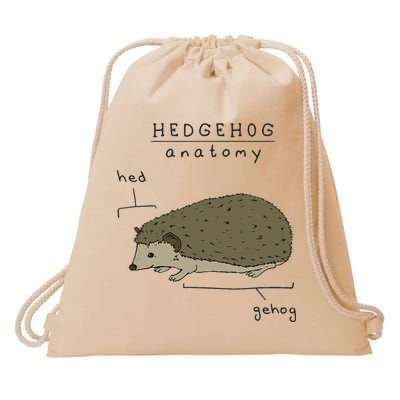 Hedgehog cute Hedgehogs Drawstring Bag