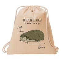 Hedgehog cute Hedgehogs Drawstring Bag