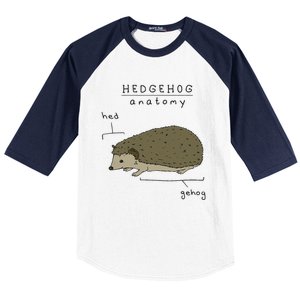 Hedgehog cute Hedgehogs Baseball Sleeve Shirt