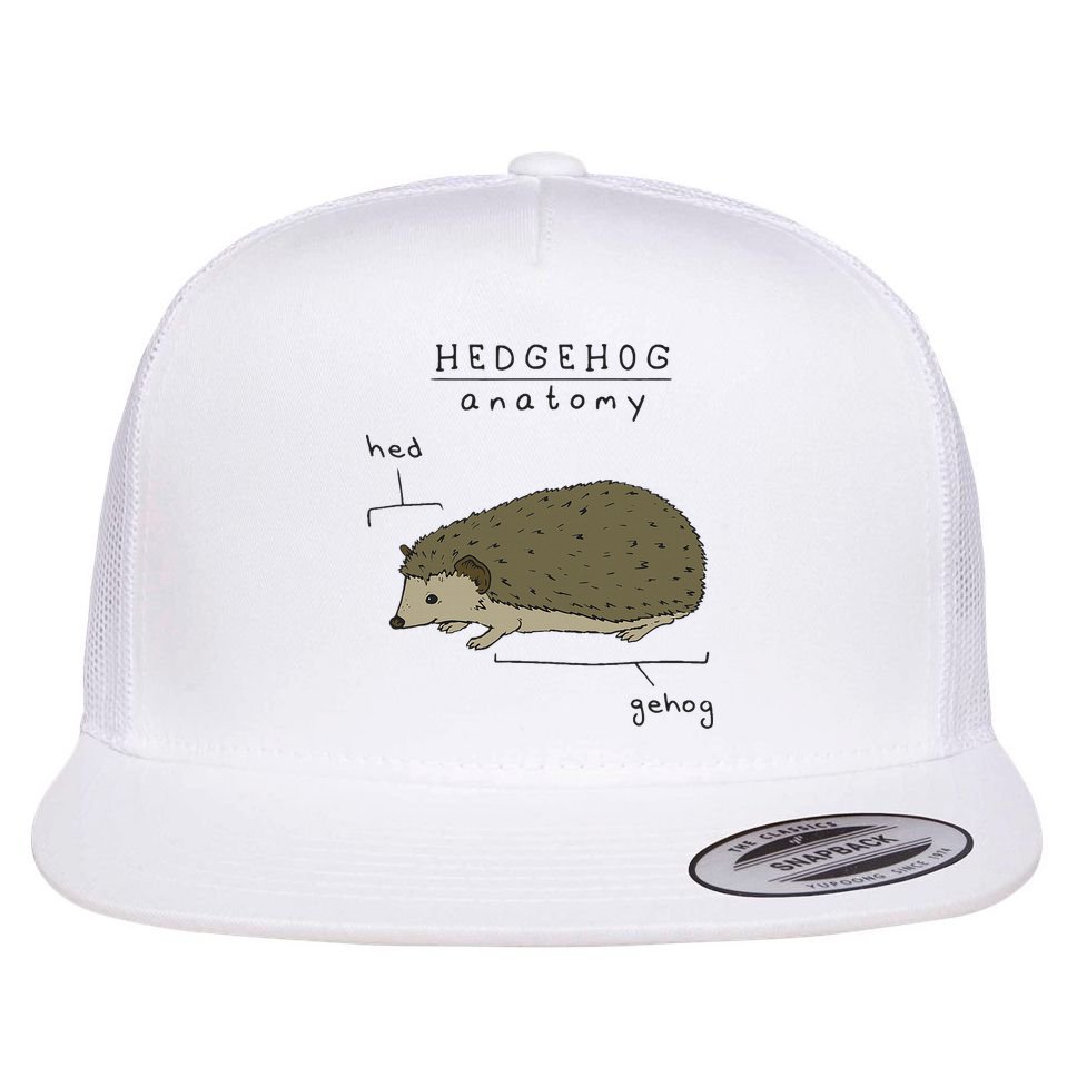 Hedgehog cute Hedgehogs Flat Bill Trucker Hat