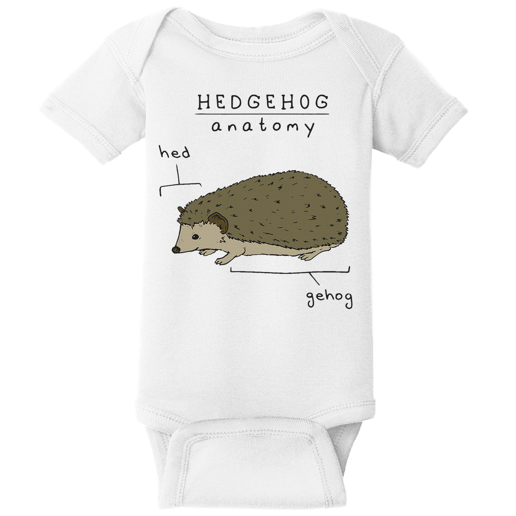 Hedgehog cute Hedgehogs Baby Bodysuit