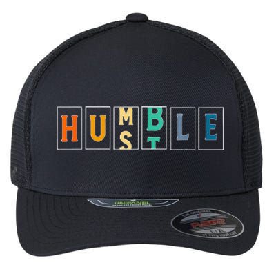 Hustle Cool Humble Odometer Motivational Flexfit Unipanel Trucker Cap