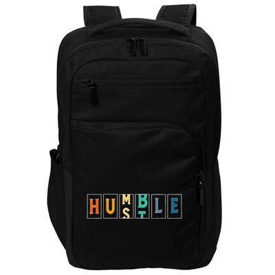 Hustle Cool Humble Odometer Motivational Impact Tech Backpack