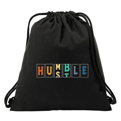 Hustle Cool Humble Odometer Motivational Drawstring Bag