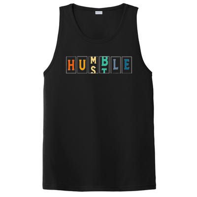 Hustle Cool Humble Odometer Motivational PosiCharge Competitor Tank