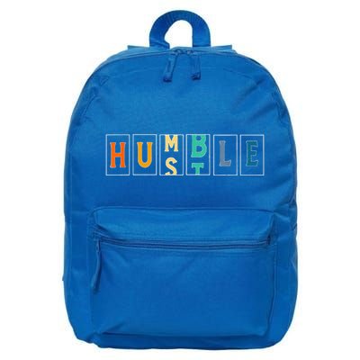 Hustle Cool Humble Odometer Motivational 16 in Basic Backpack