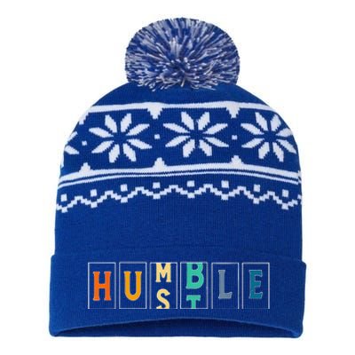 Hustle Cool Humble Odometer Motivational USA-Made Snowflake Beanie