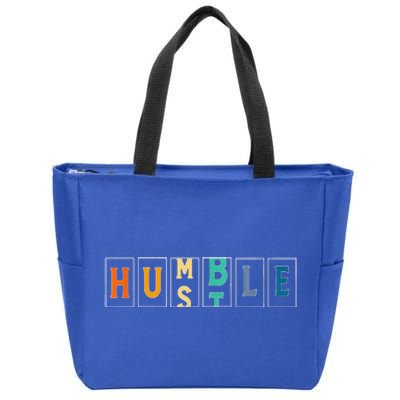 Hustle Cool Humble Odometer Motivational Zip Tote Bag