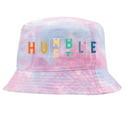 Hustle Cool Humble Odometer Motivational Tie-Dyed Bucket Hat