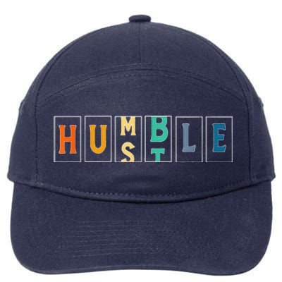 Hustle Cool Humble Odometer Motivational 7-Panel Snapback Hat