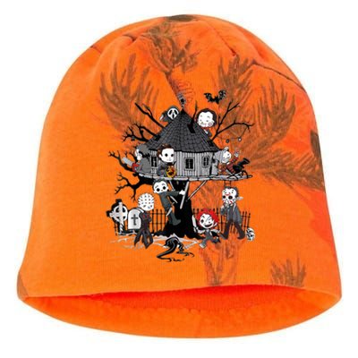 Horror Clubhouse In Park Halloween Costume Gift Kati - Camo Knit Beanie