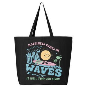 Happiness Comes In Funny Waves It Will Find You Again 25L Jumbo Tote