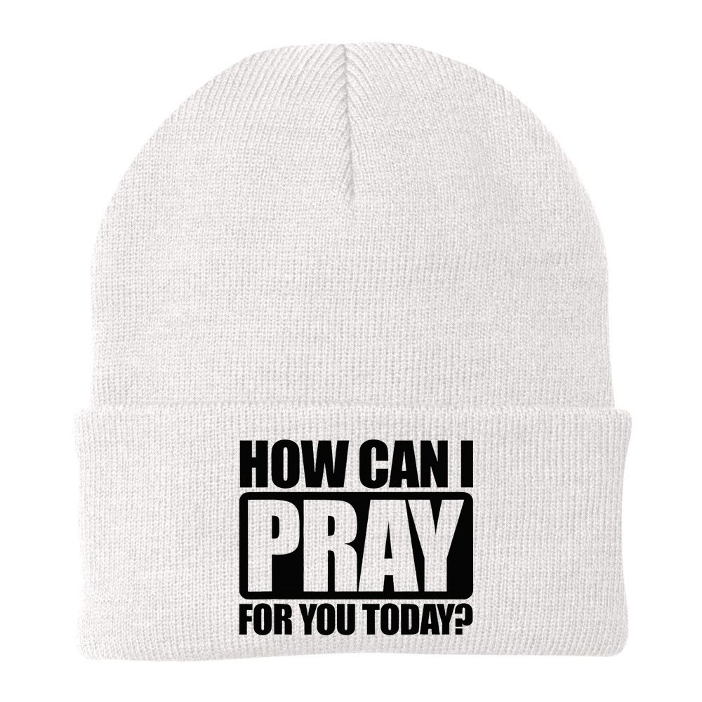 How Can I Pray For You Christian Faith Jesus Beanie