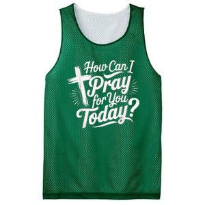 How Can I Pray For You Today Christian Prayer Design Mesh Reversible Basketball Jersey Tank