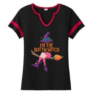 Halloween Costume IM The Batty Witch Family Matching Ladies Halftime Notch Neck Tee