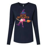 Halloween Costume IM The Batty Witch Family Matching Womens Cotton Relaxed Long Sleeve T-Shirt