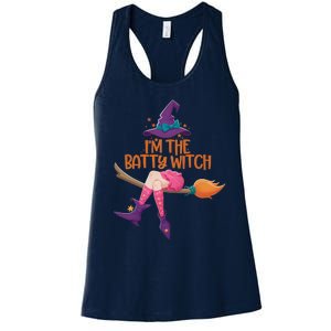 Halloween Costume IM The Batty Witch Family Matching Women's Racerback Tank