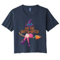 Halloween Costume IM The Batty Witch Family Matching Women's Crop Top Tee