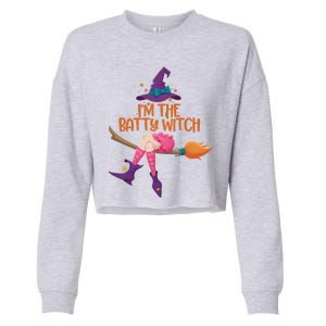 Halloween Costume IM The Batty Witch Family Matching Cropped Pullover Crew