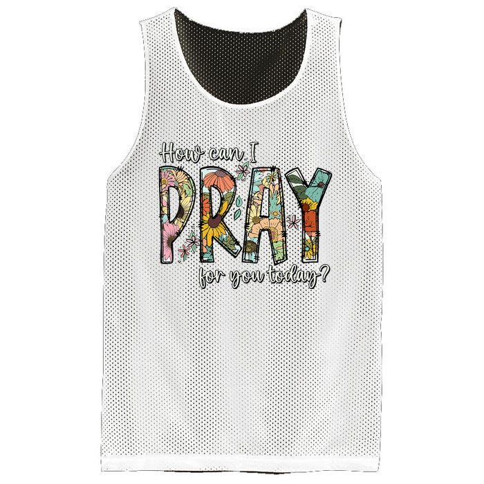 How Can I Pray For You Today Design Christian Mesh Reversible Basketball Jersey Tank