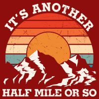 Hiking Camper It's Another Half Mile Or So Funny Camping V-Neck T-Shirt