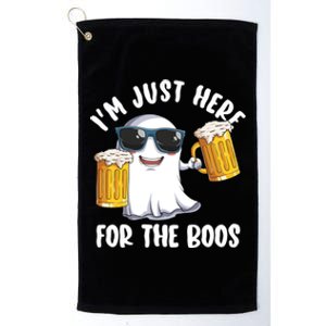 Halloween Costumes Im Just Here For The Boos Beer Gift Platinum Collection Golf Towel