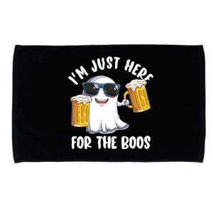 Halloween Costumes Im Just Here For The Boos Beer Gift Microfiber Hand Towel