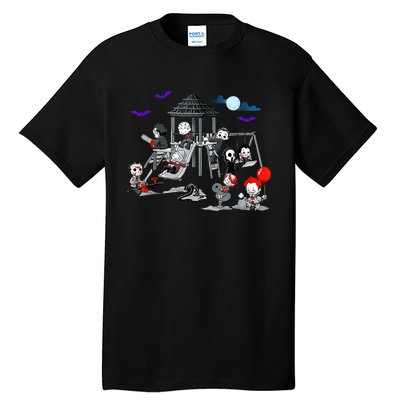 Horror Clubhouse In Park Halloween Costume Gift Tall T-Shirt