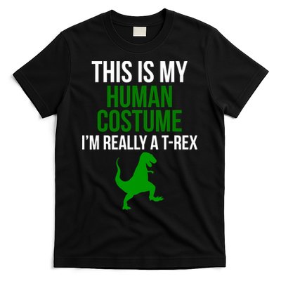 Human Costume I'm Really A TRex Funny Halloween T-Shirt