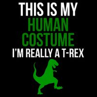 Human Costume I'm Really A TRex Funny Halloween 16 in Basic Backpack