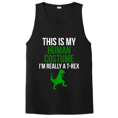 Human Costume I'm Really A TRex Funny Halloween PosiCharge Competitor Tank