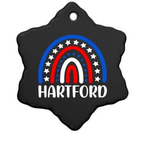 Hartford Connecticugift I Love Hartford Usa Gift Ceramic Star Ornament